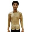 Self Design Fawn Shirt : Business