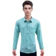 Plain Light Green Shirt : Business
