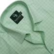 Checks Dark Green Shirt : Business
