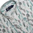 Print Green Shirt : Party