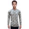 Print Gray Shirt : Party