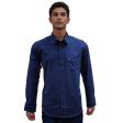 Self Design Navy Blue Shirt : Ditto