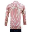 Print Peach Shirt : Party