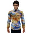 Print Yellow Shirt : Party