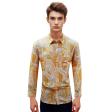 Print Brown Shirt : Party