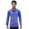 Checks Dark Blue Shirt : Business