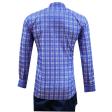 Checks Dark Blue Shirt : Business