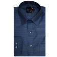 Self Design Dark Blue Shirt : Business