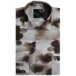 Print Brown Shirt : Party