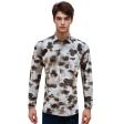 Print Brown Shirt : Party