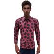 Print Maroon Shirt : Party
