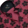 Print Maroon Shirt : Party