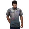 Print Gray Shirt : Ditto
