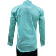 Plain Aqua Blue Shirt : Slim
