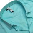 Plain Aqua Blue Shirt : Slim