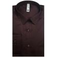 Plain Coffee Shirt : Slim