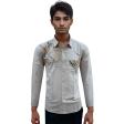 Handpainted Gray Shirt : Ditto