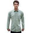Self Design Light Green Shirt : Business