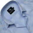 Self Design Light Blue Shirt : Business