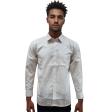 Self Design White Shirt : Business