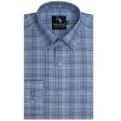 Checks Blue Shirt : Business