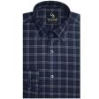 Checks Blue Shirt : Business