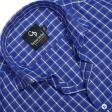 Checks Dark Blue Shirt : Business