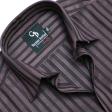 Stripes Brown Shirt : Business