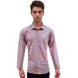 Checks Orange Shirt : Business
