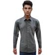 Self Design Gray Shirt : Business