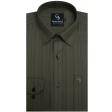 Stripes Dark Green Shirt : Business