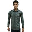 Stripes Dark Green Shirt : Business