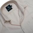 Stripes Peach Shirt : Business