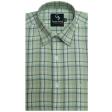 Checks Light Green Shirt : Business