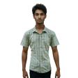 Checks Light Green Shirt : Business