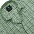 Checks Light Green Shirt : Business