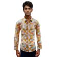 Print Yellow Shirt : Slim