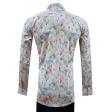 Print Gray Shirt : Slim