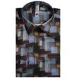 Print Brown Shirt : Slim