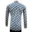 Print Green Shirt : Slim