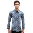 Print Blue Shirt : Slim