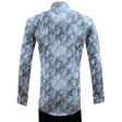 Print Blue Shirt : Slim