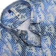 Print Blue Shirt : Slim