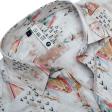 Print Cream Shirt : Slim