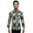 Print Khakhi Shirt : Party