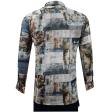Print Gray Shirt : Party