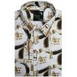 Print Cream Shirt : Party