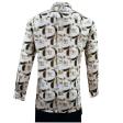 Print Cream Shirt : Party
