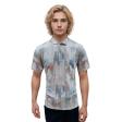 Print Blue T-shirt : Regular