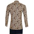 Print Brown Shirt : Party